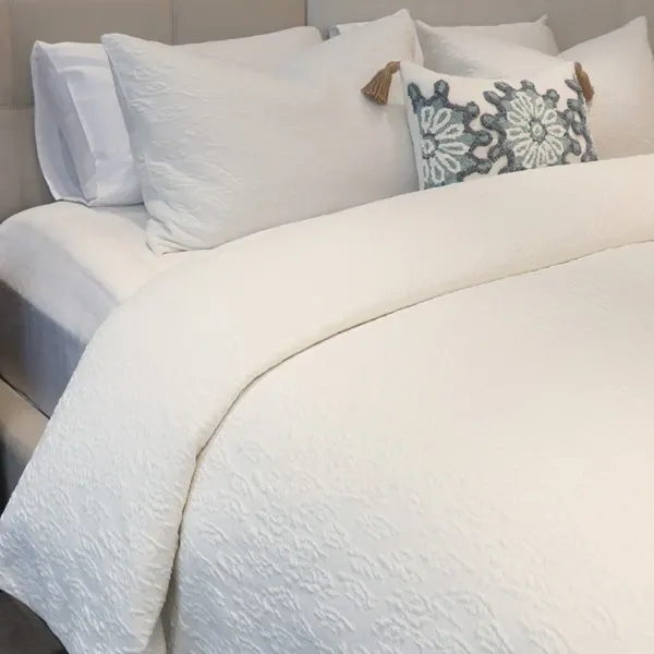 Nova Home Whispers Knitted Cotton Bedspread Set - White (Available In Sizes) product thumbnail 5
