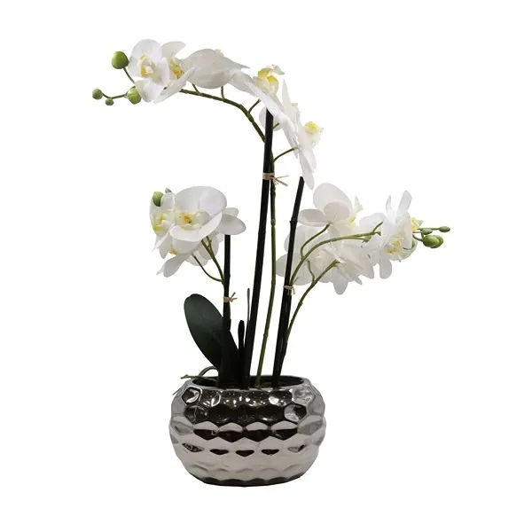 Nova Home "Delight" Flower Arrangement with Pot- 59 cm - Silver product thumbnail 4