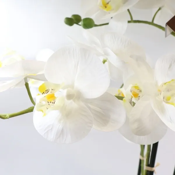 Nova Home "Cascade" Flower Arrangement with Pot- 64 cm - White product thumbnail 2