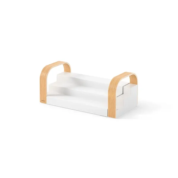 Umbra Bellwood 3-Tier Spice Shelf - White & Natural product thumbnail 2