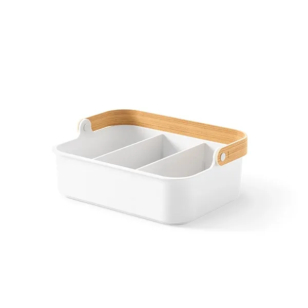 Umbra Bellwood Stackable Bin - White & Natural product thumbnail 2