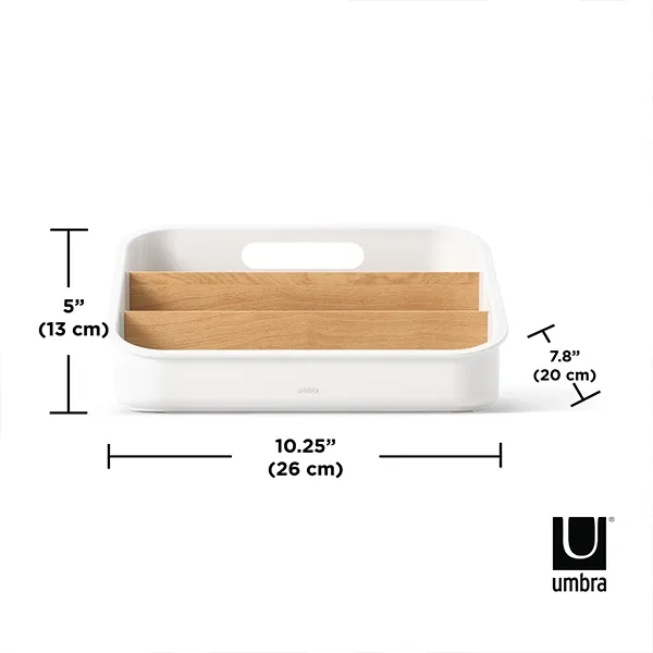 Umbra Bellwood Packet Organizer - White & Natural product thumbnail 4