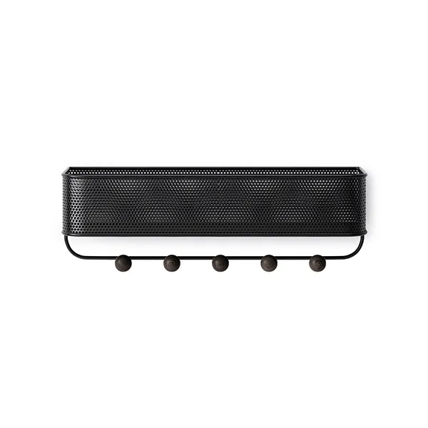 Umbra Estique Wall Organizer - 5 Hook - Black & Walnut product thumbnail 2