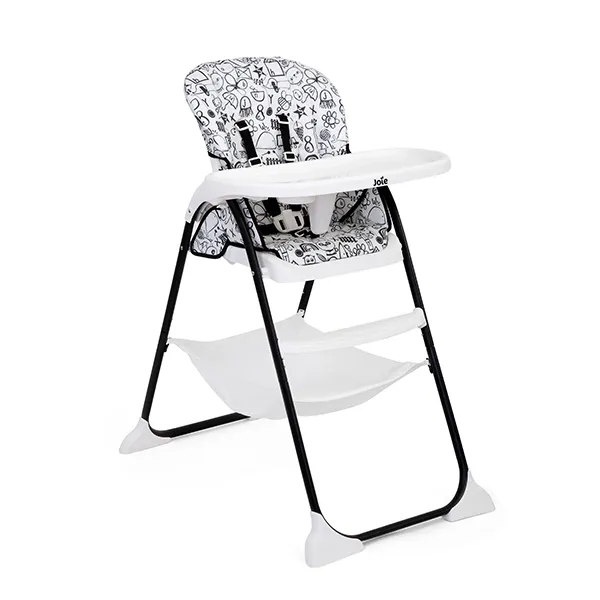 Joie Mimzy Snacker High Chair - Alphabet Soup - White & Black product thumbnail 2