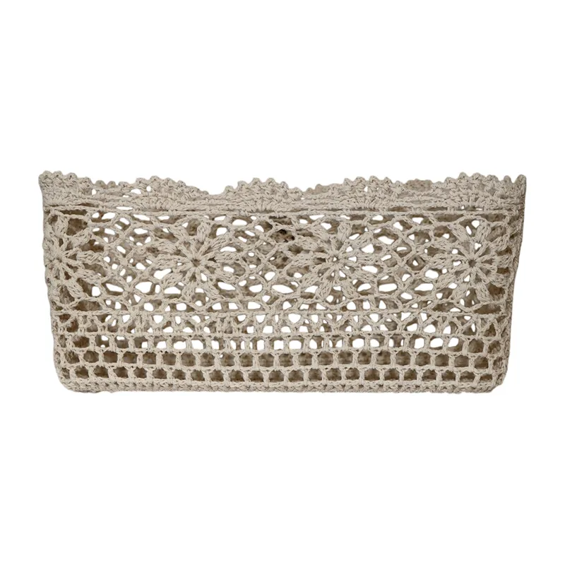 Nova Home "Threadlet" Cotton Crochet Basket - Ivory product thumbnail 2