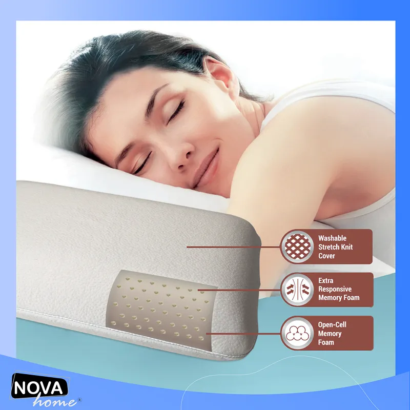 Nova Home Responsive Pillow - 40x60 Cm - White product thumbnail 4
