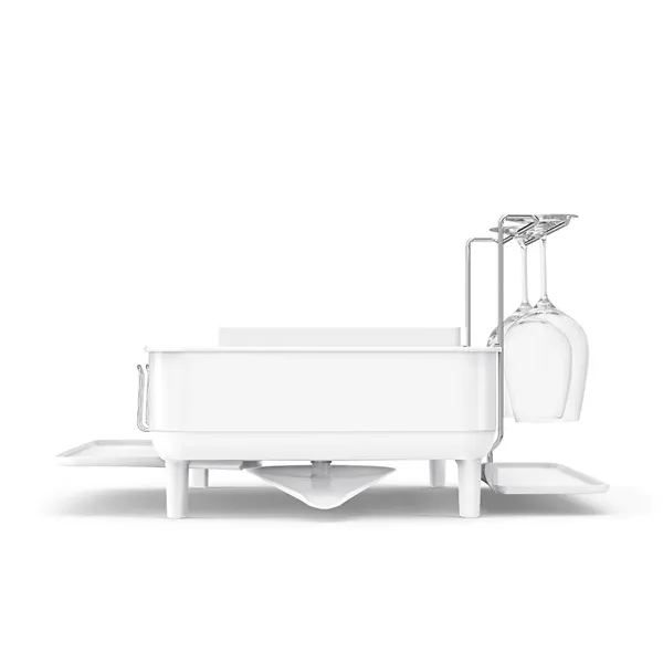 Simplehuman Stainless Steel Standard Dish Rack - White product thumbnail 3