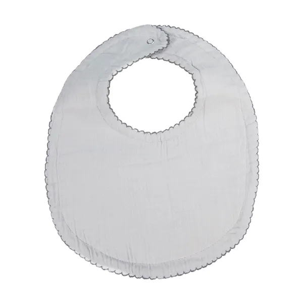 Babyjem Plain Muslin Bib - Cotton 100% - Grey product thumbnail 2