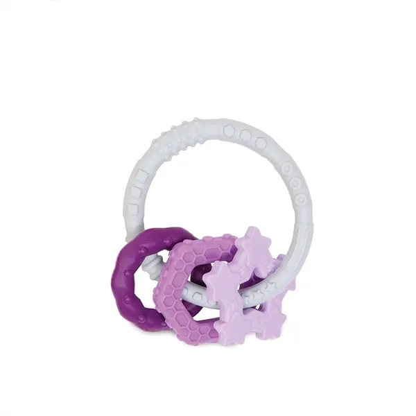 Babyjem Silicone Ring Teether - Pink product thumbnail 4