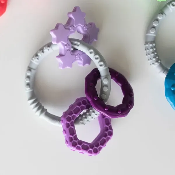 Babyjem Silicone Ring Teether - Pink product thumbnail 3