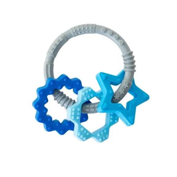 Babyjem Silicone Ring Teether - Blue product thumbnail 4