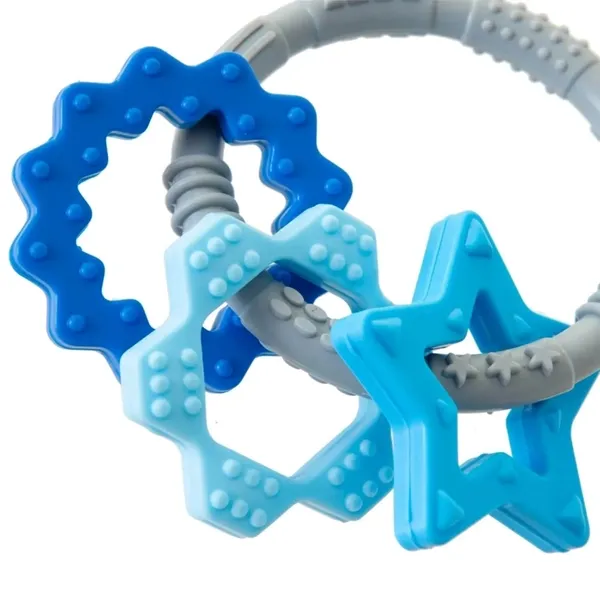 Babyjem Silicone Ring Teether - Blue product thumbnail 3