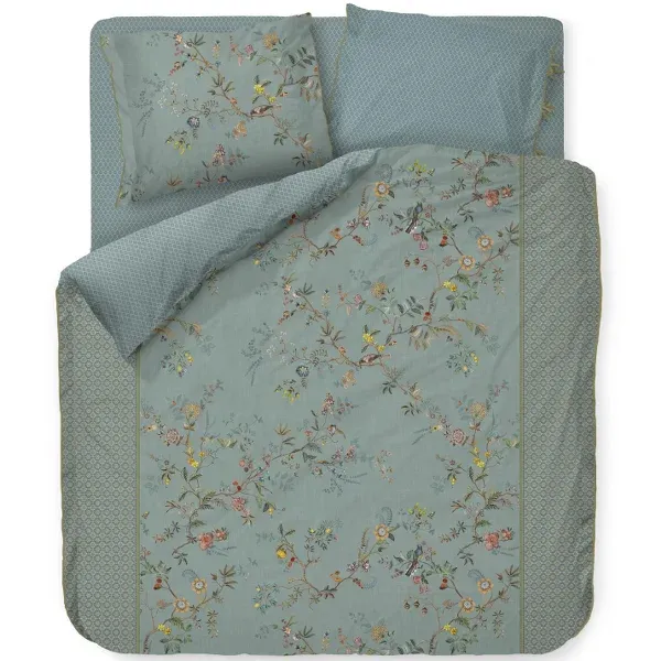 Bedding House Autunno Duvet Cover Set - 100% Cotton - 200 Thread - King & Super King - 3 Pcs - Light Blue product thumbnail 5