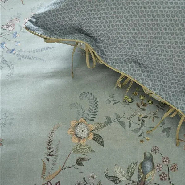 Bedding House Autunno Duvet Cover Set - 100% Cotton - 200 Thread - King & Super King - 3 Pcs - Light Blue product thumbnail 8