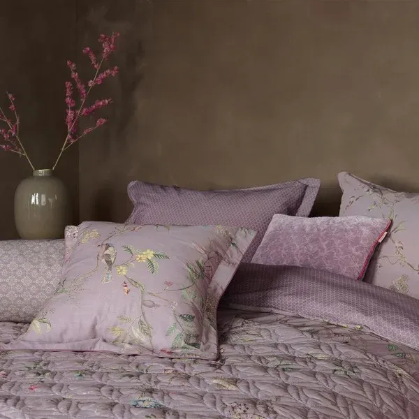 Bedding House Autunno Duvet Cover Set - 100% Cotton - 200 Thread - King & Super King - 3 Pcs - Lilac product thumbnail 3