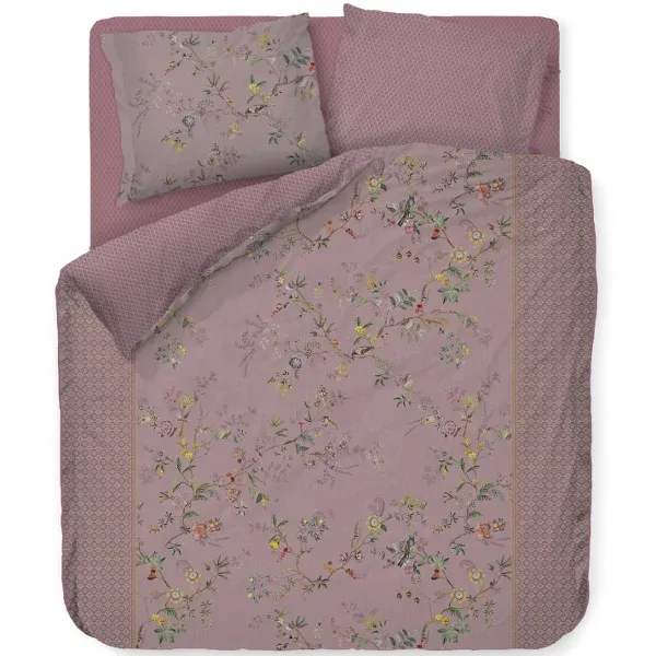 Bedding House Autunno Duvet Cover Set - 100% Cotton - 200 Thread - King & Super King - 3 Pcs - Lilac product thumbnail 4