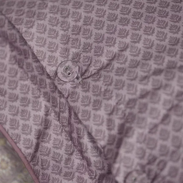 Bedding House Autunno Duvet Cover Set - 100% Cotton - 200 Thread - King & Super King - 3 Pcs - Lilac product thumbnail 5