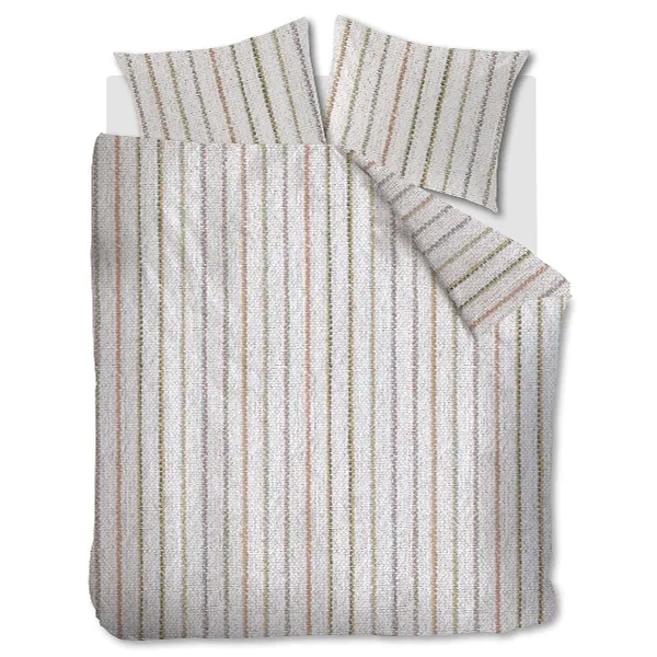 Bedding House Lines Duvet Cover Set - 100% Cotton - Offwhite product thumbnail 3