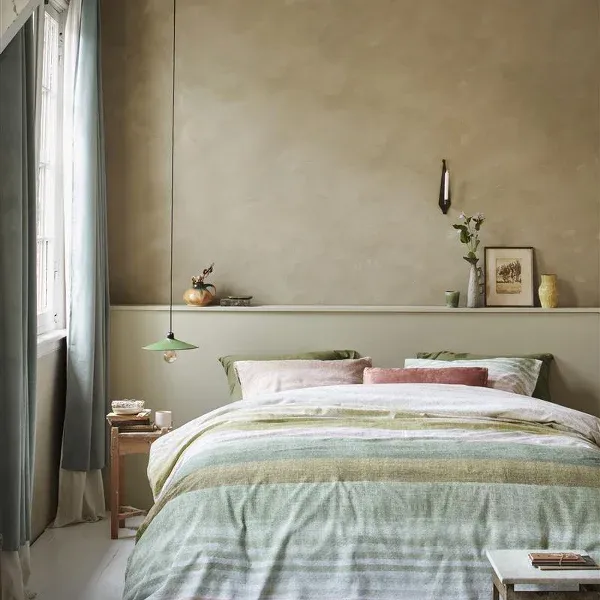 Bedding House Tone Duvet Cover Set - 100% Cotton - Green product thumbnail 2