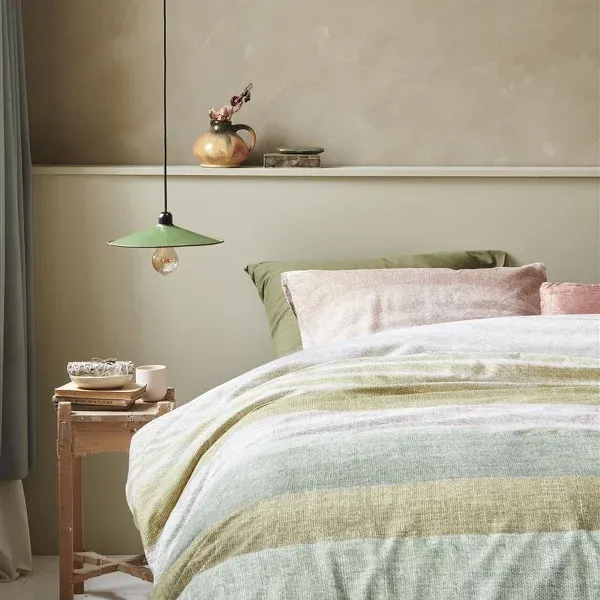 Bedding House Tone Duvet Cover Set - 100% Cotton - Green product thumbnail 3