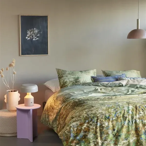 Bedding House Prado Duvet Cover Set - 100% Cotton Satin - 200 Thread - King & Super King - 3 Pcs - Multicolor product thumbnail 2