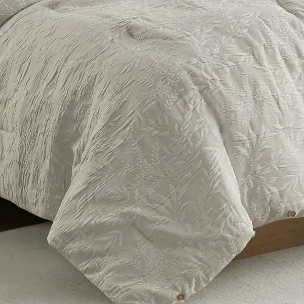 Nova Home Juniper Jaquard Comforter Set - 8 Pcs - King & Super King - Grey product thumbnail 3