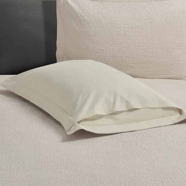 Nova Cottontex Textured Duvet Cover Set - 100% Cotton, 200 Thread - Beige (Available In Sizes) product thumbnail 7