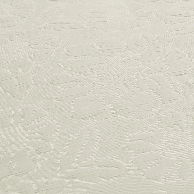 Nova Home Matelasse Floral Cotton Jacquard Comforter Set - King & Super King - 7 Pcs - Ivory product thumbnail 4