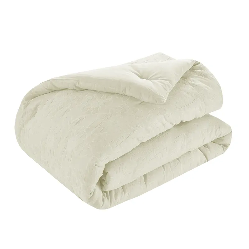 Nova Home Matelasse Floral Cotton Jacquard Comforter Set - King & Super King - 7 Pcs - Ivory product thumbnail 7