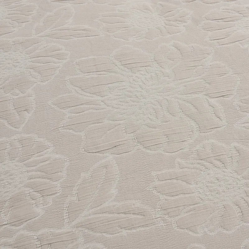 Nova Home Matelasse Floral Cotton Jacquard Comforter Set - King & Super King - 7 Pcs - Taupe product thumbnail 4