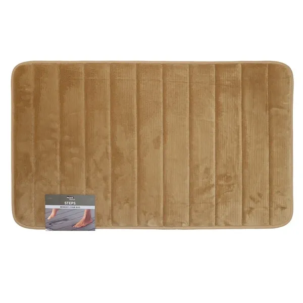 Nova Home Steps Memory Foam Non-Slip Bath Mat - 50x80 Cm - Linen product thumbnail 4
