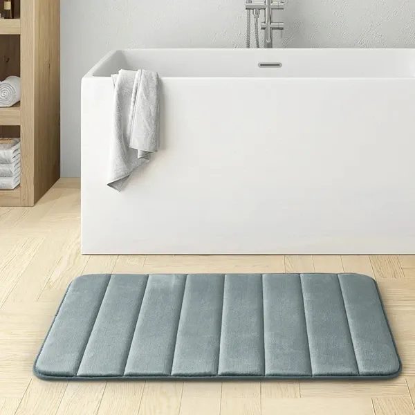 Nova Home Steps Memory Foam Non-Slip Bath Mat - 50x80 Cm - Aqua product thumbnail 4
