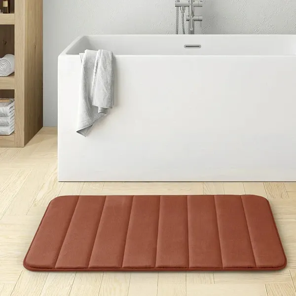 Nova Home Steps Memory Foam Non-Slip Bath Mat - 50x80 Cm - Rose product thumbnail 4