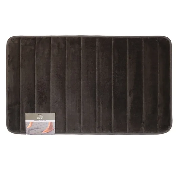 Nova Home Steps Memory Foam Non-Slip Bath Mat - 50x80 Cm - Dark Grey product thumbnail 4