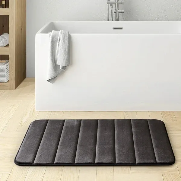Nova Home Steps Memory Foam Non-Slip Bath Mat - 50x80 Cm - Dark Grey product thumbnail 4