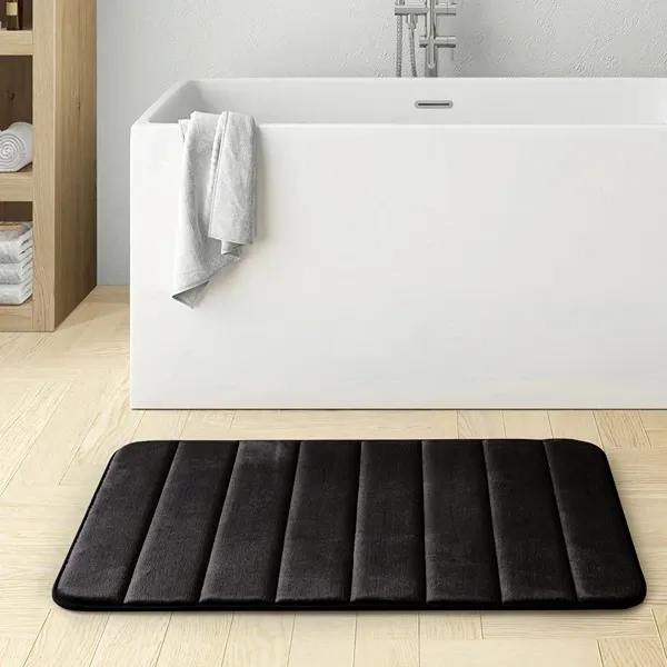 Nova Home Steps Memory Foam Non-Slip Bath Mat - 50x80 Cm - Black product thumbnail 4