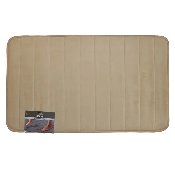 Nova Home Steps Memory Foam Non-Slip Bath Mat - 50x80 Cm - Ivory product thumbnail 4