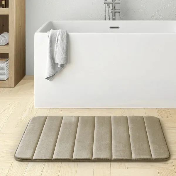 Nova Home Steps Memory Foam Non-Slip Bath Mat - 50x80 Cm - Ivory product thumbnail 4