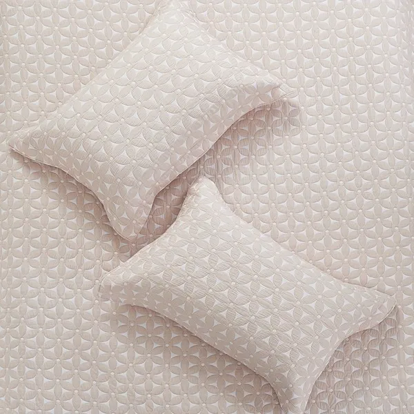 Nova Home Rosetex Poly Cotton Jaquard Reversible Bed Spread Set - Pink (Available In Sizes) product thumbnail 4
