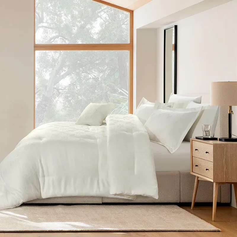 Nova Home Baroque Jacquard Comforter Set - King & Super King - 7 Pcs - Ivory product thumbnail 4