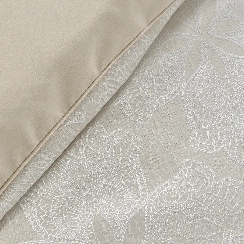 Nova Home Baroque Jacquard Comforter Set - King & Super King - 7 Pcs - Sand product thumbnail 5