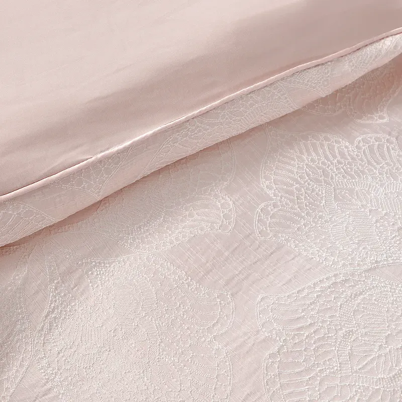 Nova Home Baroque Jacquard Comforter Set - King & Super King - 7 Pcs - Rose product thumbnail 5