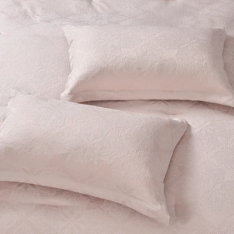 Nova Home Baroque Jacquard Comforter Set - King & Super King - 7 Pcs - Rose product thumbnail 8