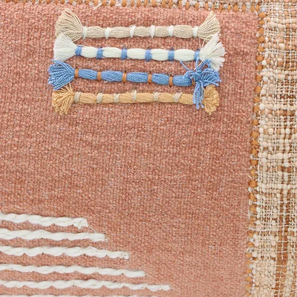 Nova Home "Alchemy" Handmade Embroidery Cushion Cover - 35x60 cm - Orange product thumbnail 3