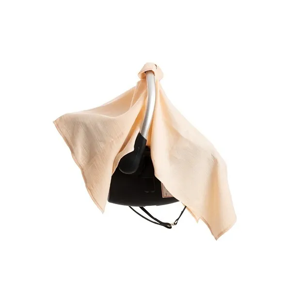 Babyjem Muslin Car Seat Cover - 100% Cotton - Salmon product thumbnail 2