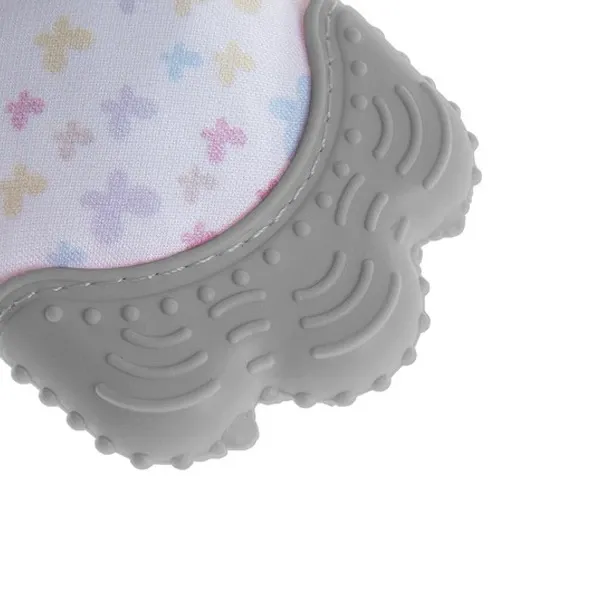 Babyjem Butterfly Baby Gloves Teether - Grey product thumbnail 3