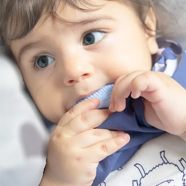 Babyjem Cowboy Baby Bib, %100 Cotton, 0+ Months - Indigo Fish product thumbnail 2