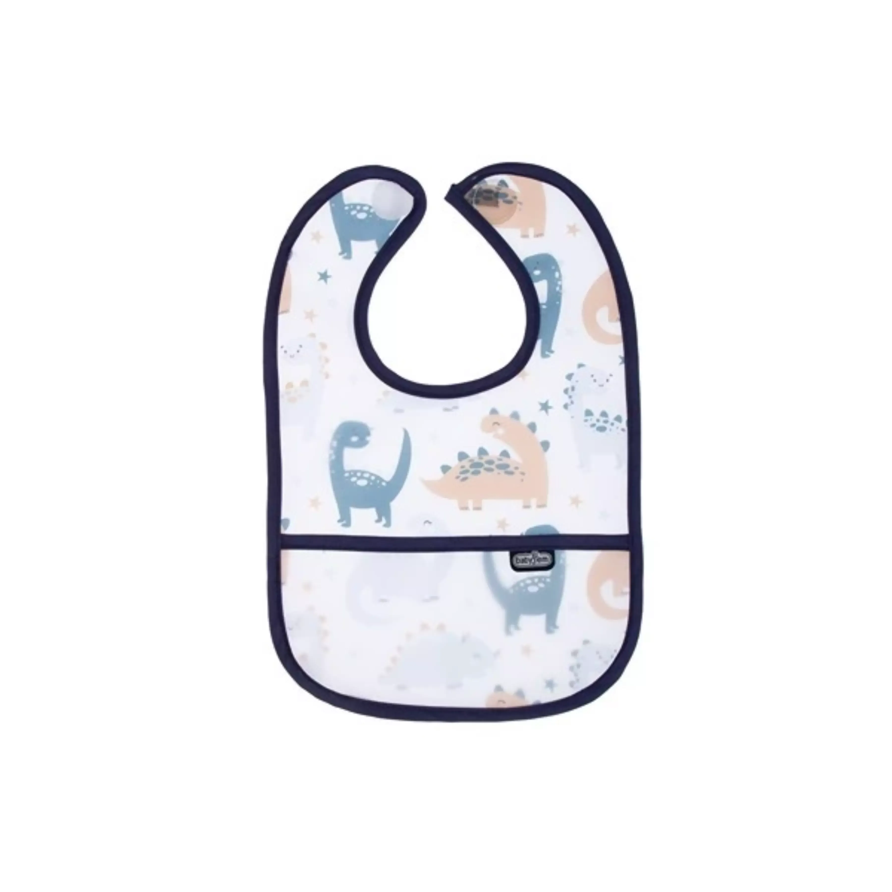 BabyJem Dinosaur Double Sided Waterproof Baby Bib , 6 - 24 months - Blue product thumbnail 7
