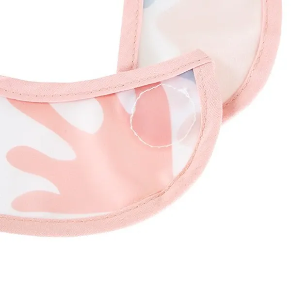 BabyJem Puzzle Double Sided Waterproof Baby Bib , 6 - 24 months - Pink product thumbnail 4