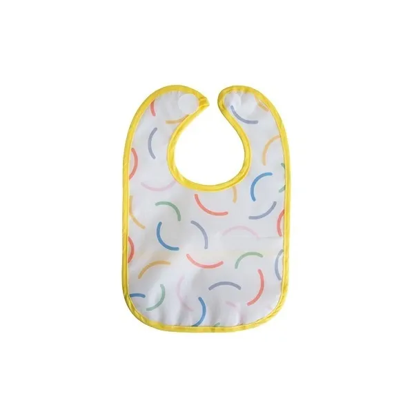 BabyJem Smileyface Double Sided Waterproof Baby Bib , 6 - 24 months - Yellow product thumbnail 2